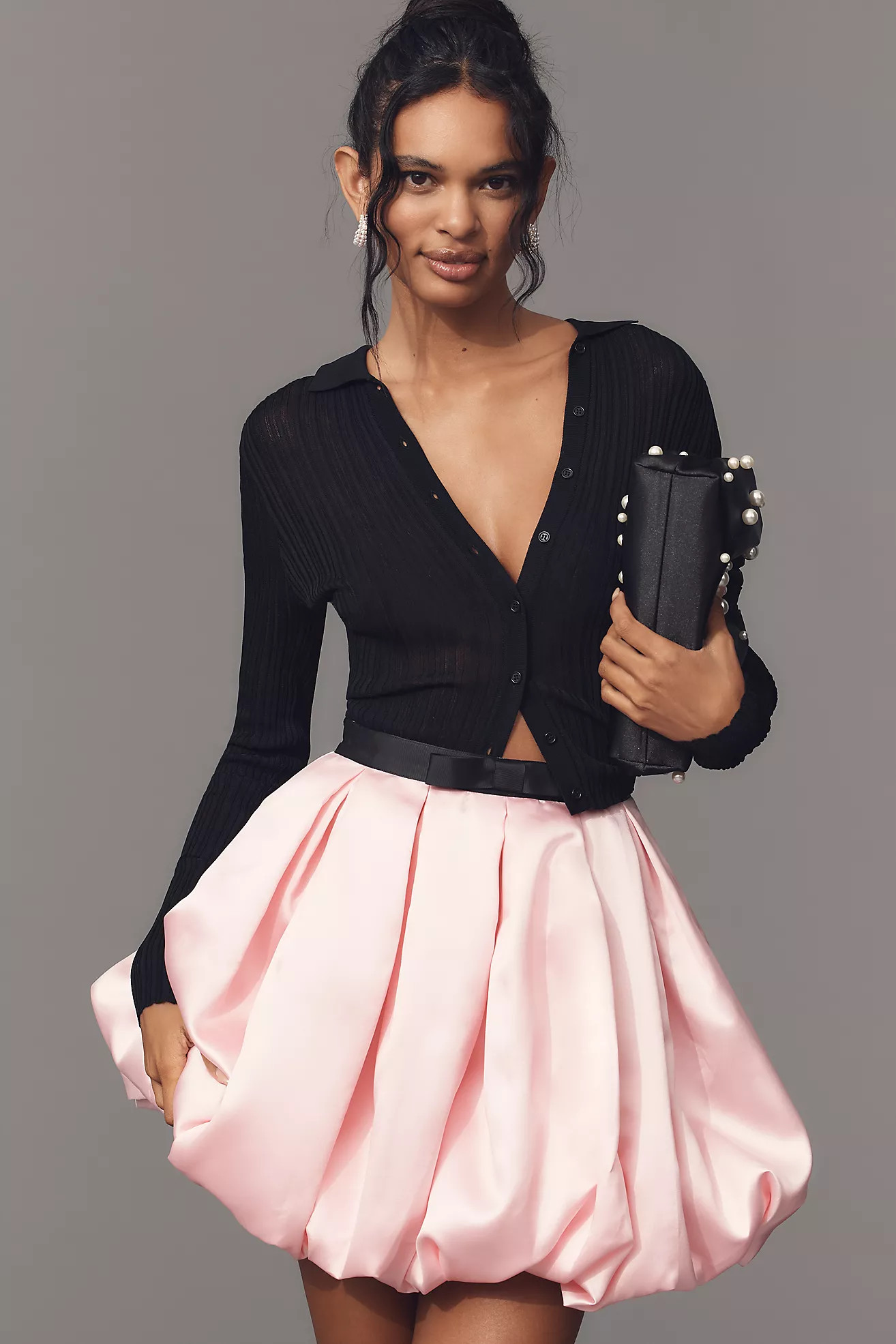 Hutch Full Pleated Bubble Mini Skirt | Anthropologie (UK)