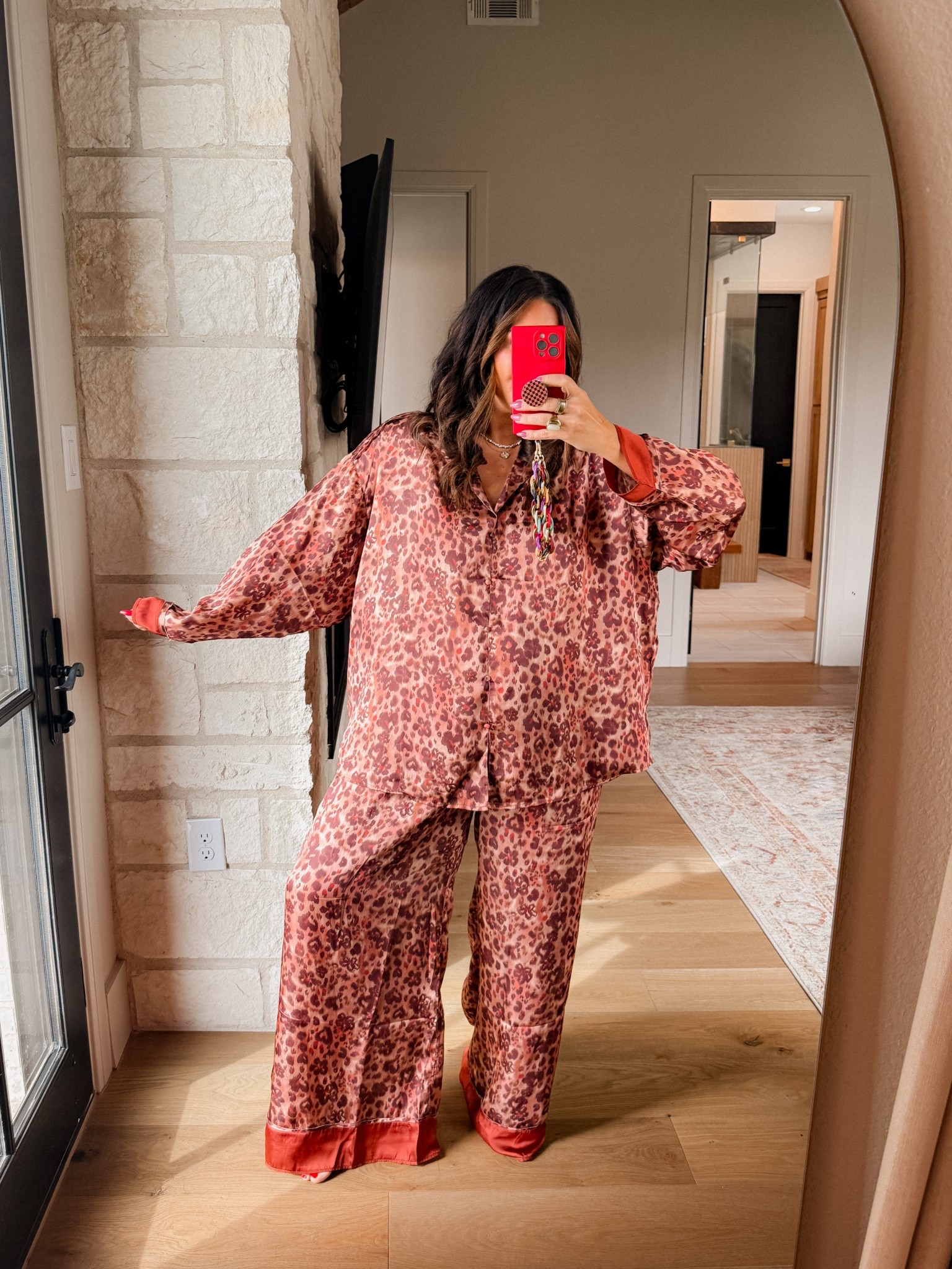 In my fancy pants pj era. 
Wearing the XL


#LTKMidsize #LTKFindsUnder50 #LTKStyleTip