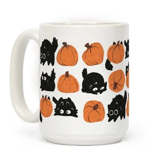 Pumpkin Cats Coffee Mug - Etsy | Etsy (US)