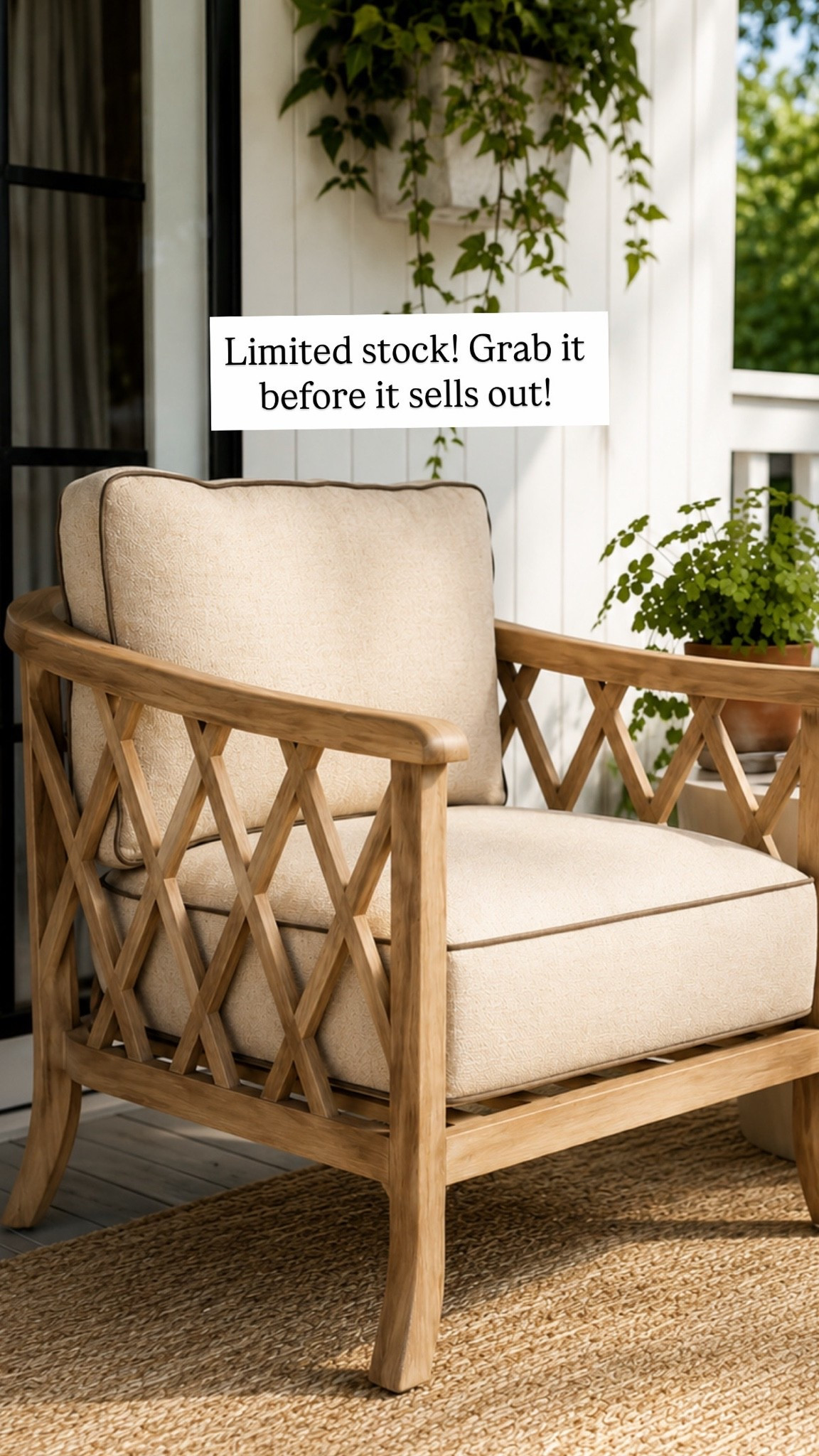 Love the details on this outdoor chair! Will sell out!

#LTKHome
