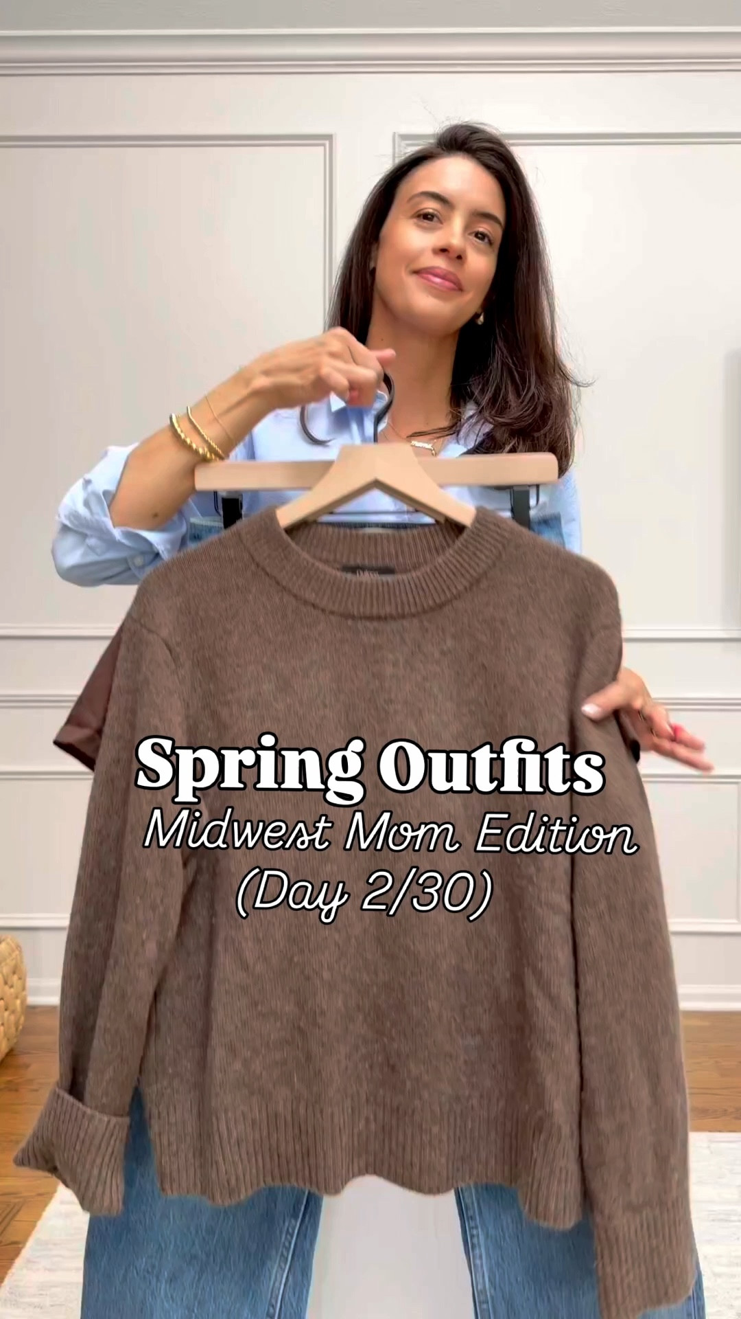 Spring outfits:Wearing all the browns today 🤎 perfect for this in-between weather (42°–56°). Styled these jeans with my current favorite flats for an easy, everyday look.
Sizing: (I’m 5’6” for reference)
Tee size medium
Jeans tts - I’m wearing a 27 regular 
Sweater wize small 
Flats I got my actual size 


#LTKSeasonal #LTKootd #LTKgrwm