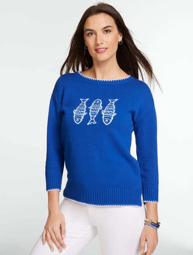 Crewneck Sweater - Sardine | Talbots