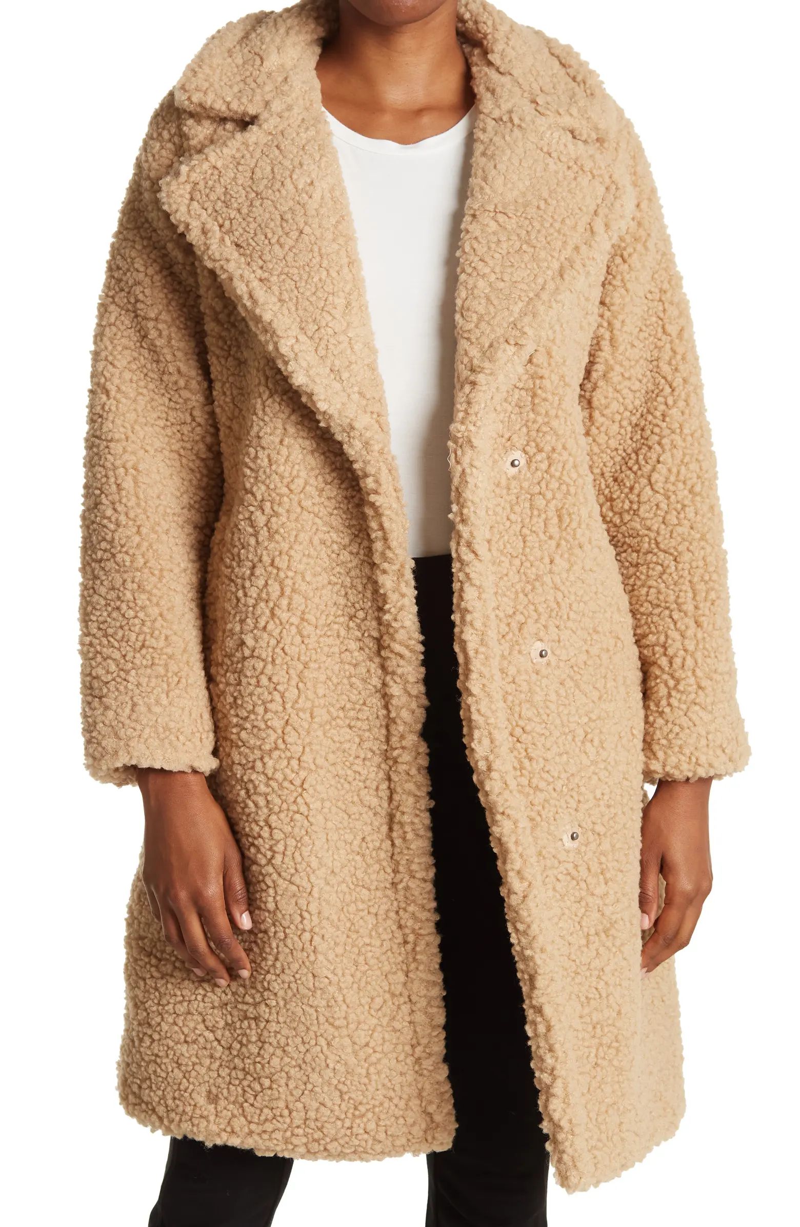 Faux Shearling Long Coat | Nordstrom Rack