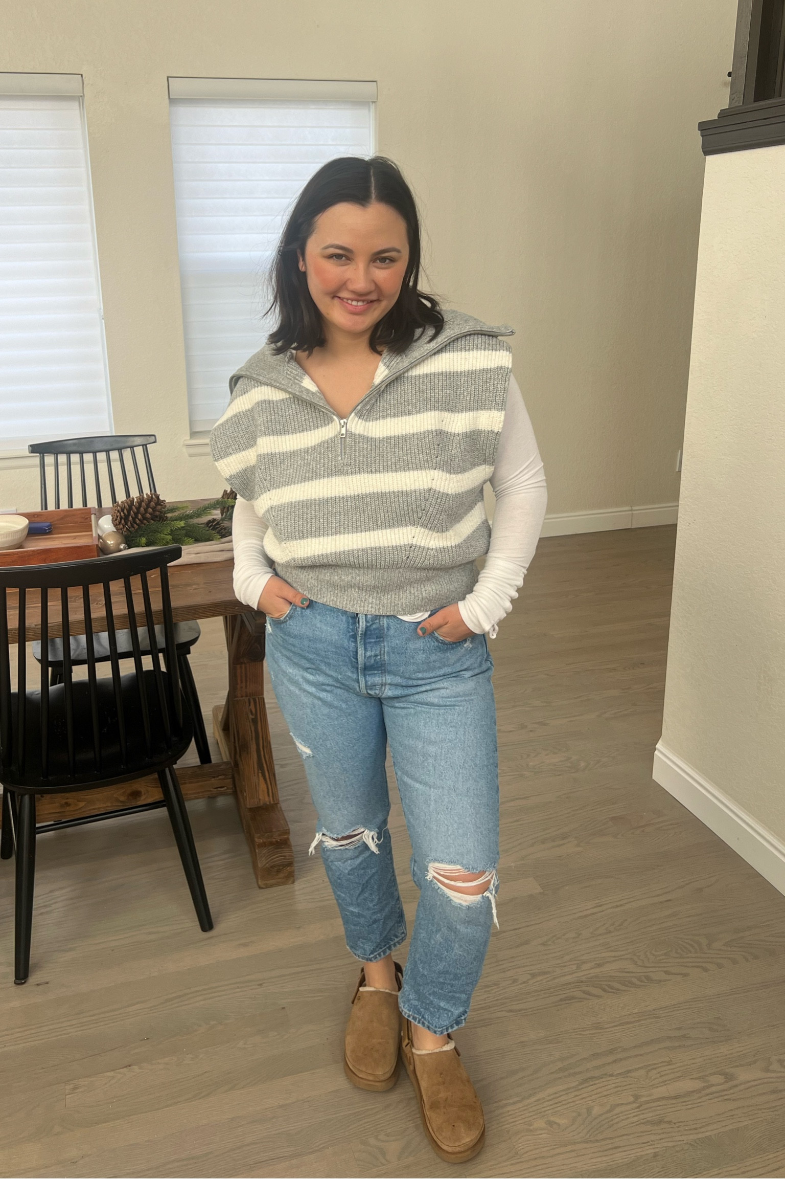 I love sweater vests! This one is super easy to dress up or down too and under $100 🤍

#LTKMidsize #LTKFindsUnder100 #LTKStyleTip