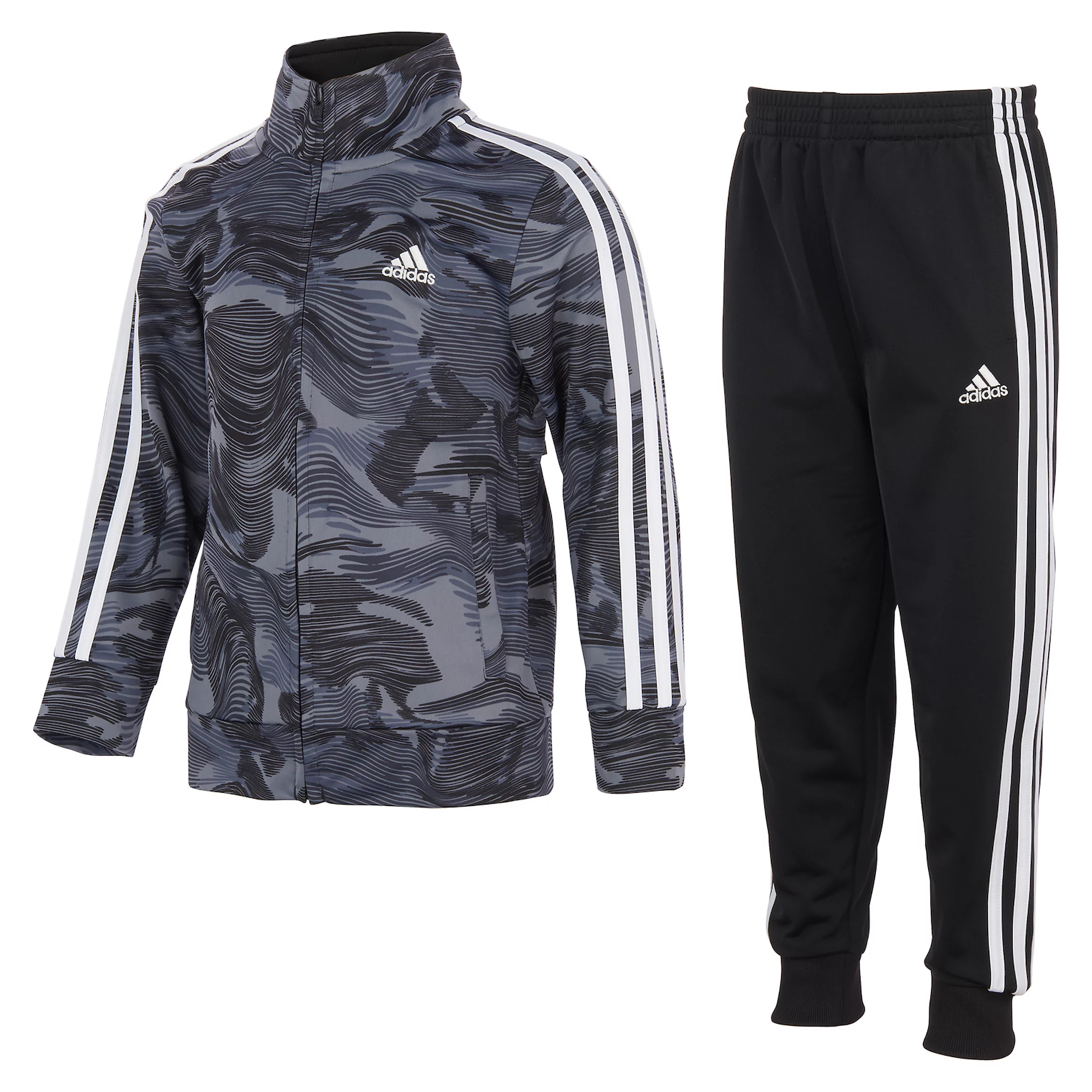 Boys 4-7 adidas Printed Tricot Zip Track Jacket & Jogger Pants Set | Kohl's