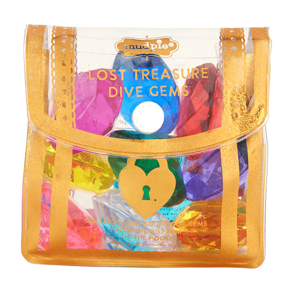 Gold Sparkly Gem Dive Toys | Mud Pie