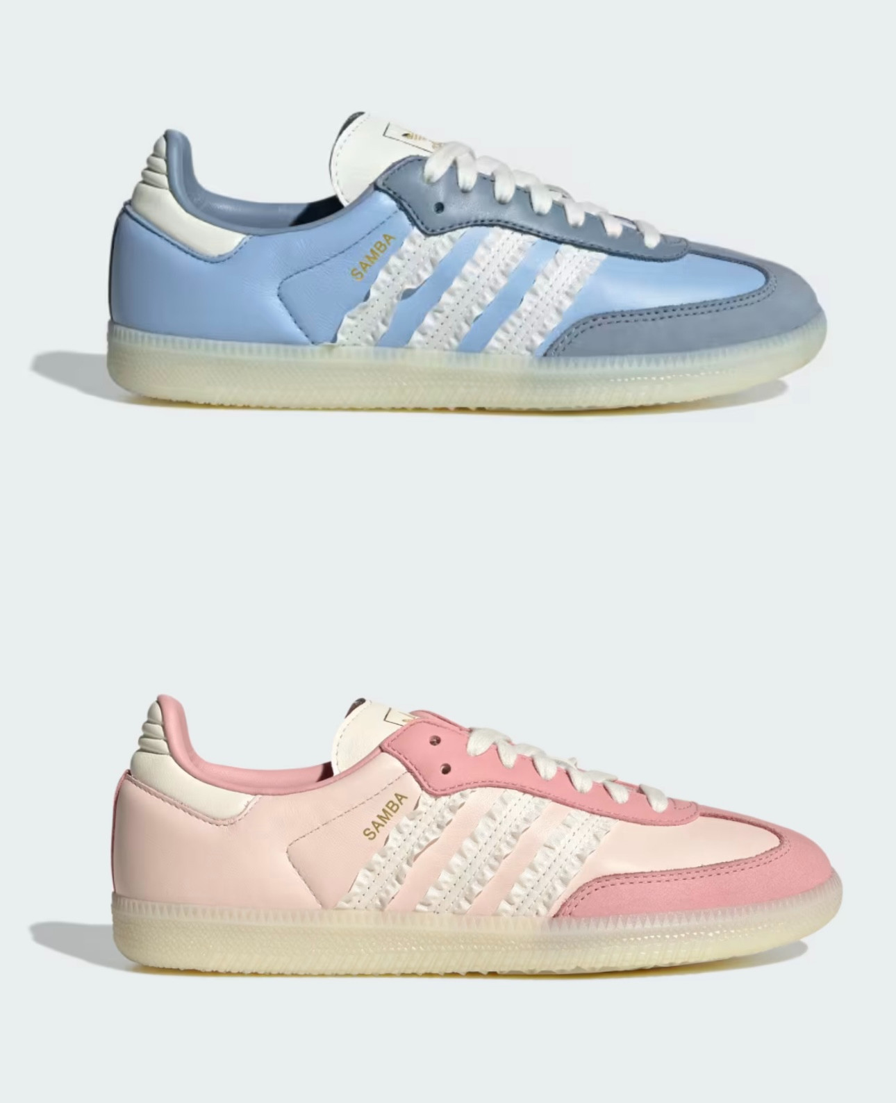 Back in stock! My pink and blue adidas sambas with ruffle trim are currently in stock in all sizes. Run!

#LTKgrwm #LTKfitnessgoals #LTKmomlife