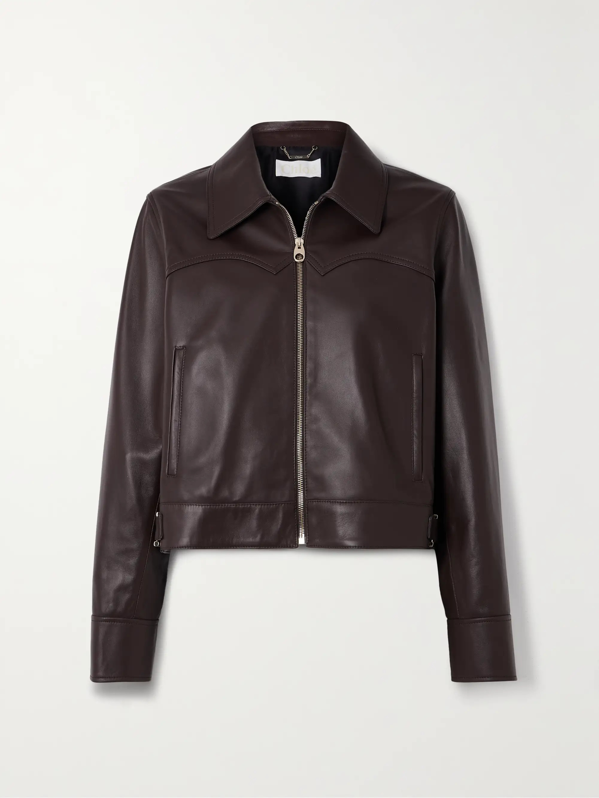 Embellished leather jacket | NET-A-PORTER (US)