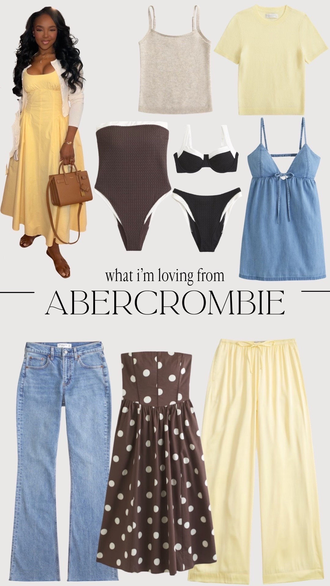 
Scroll to shop my favorite pieces from the Abercrombie Spring Sale. Everything is 25% off right now, making it the perfect time to grab denim, dresses, basics, and spring outfits before styles start selling out.

Use code AFLTK at checkout to get 25% off everything both in-store and online. The sale runs March 12 through March 15, so it’s the perfect moment to stock up on your favorite pieces.

Perfect for spring outfits, vacation outfits, everyday basics, denim staples, and effortless elevated looks.

5'4" | 138 lbs | 34D bust | 27" waist | 40" hips

#LTKvlog #LTKootd #LTKSpringSale