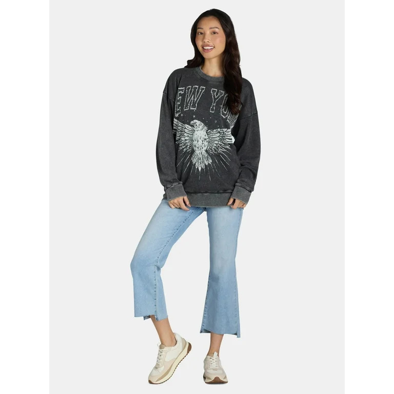 Self Esteem Women’s Mineral Washed Graphic Sweatshirt, Sizes S-XL | Walmart (US)