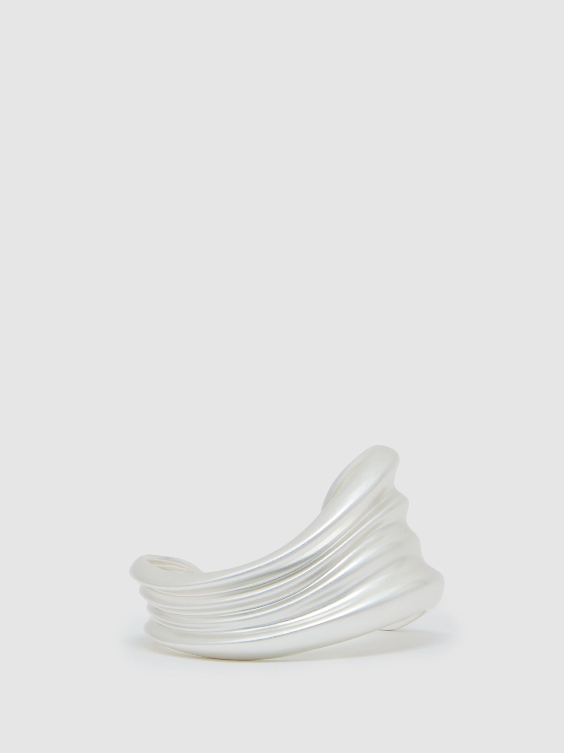 Reiss Fluid Sculpted Cuff in Silver Tone | REISS | Reiss US