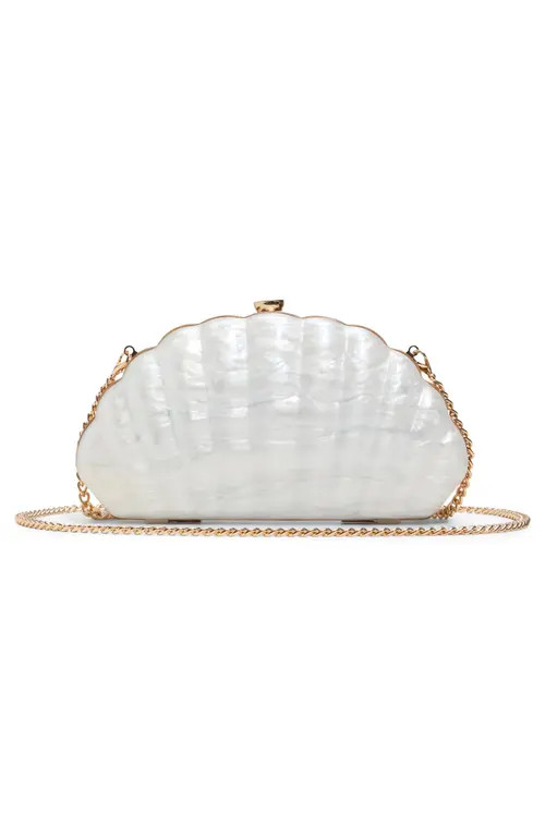 ALDO Sheshell Clutch in Other White at Nordstrom | Nordstrom