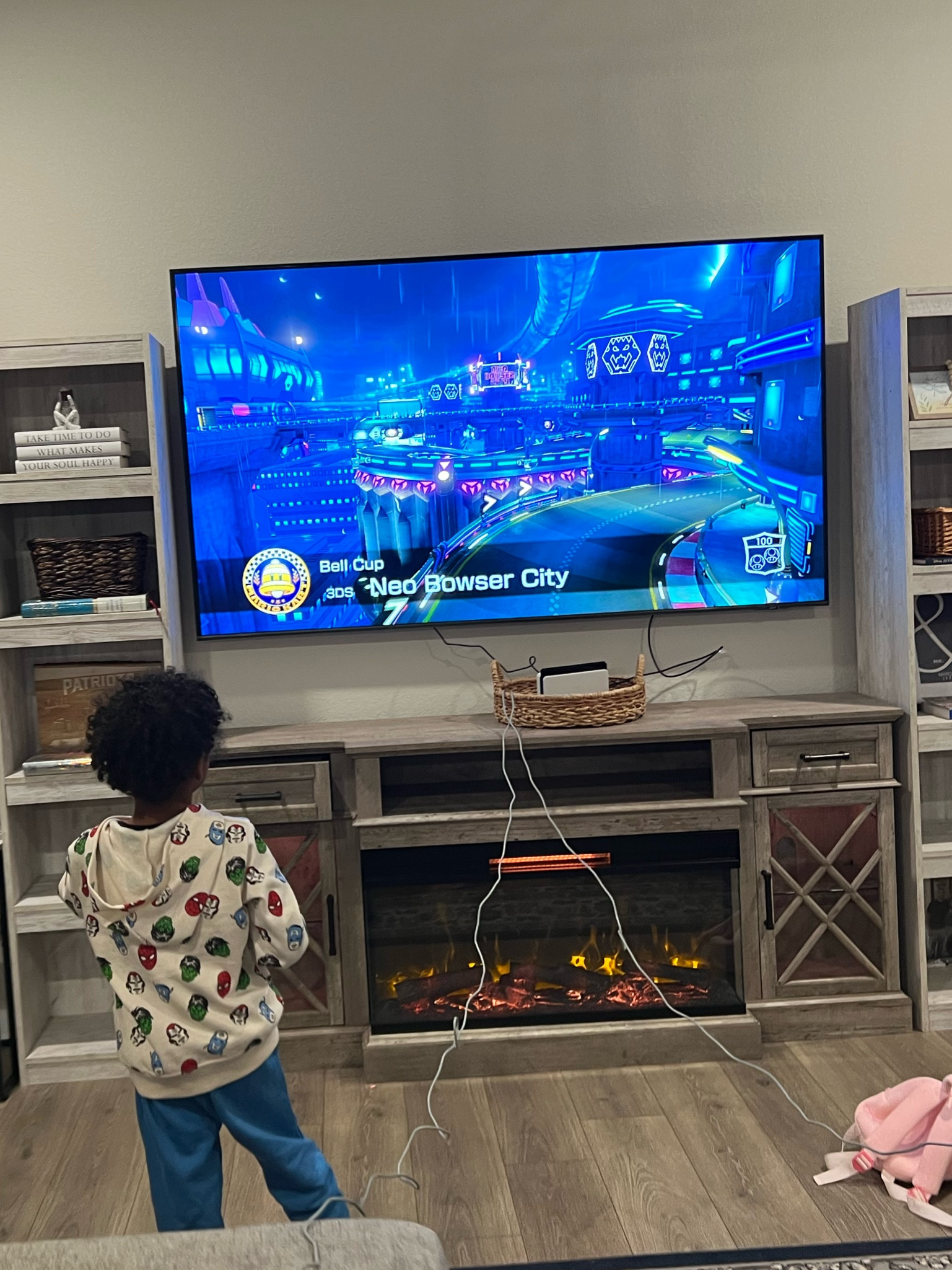 Farmhouse decor. Electric fireplace. Built in look  

#LTKWatchNow #LTKHome