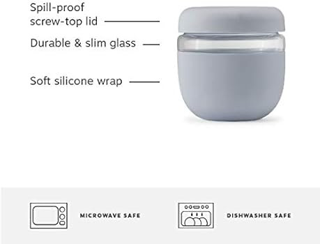 W&P Porter Seal Tight Glass Lunch Bowl Container w/ Lid | Cream 24 Ounces | Leak & Spill Proof, S... | Amazon (US)