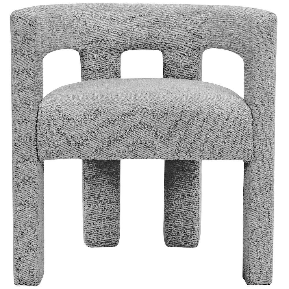 Meridian Furniture - Athena Grey Boucle Fabric Accent/Dining Chair - Gray | Best Buy U.S.