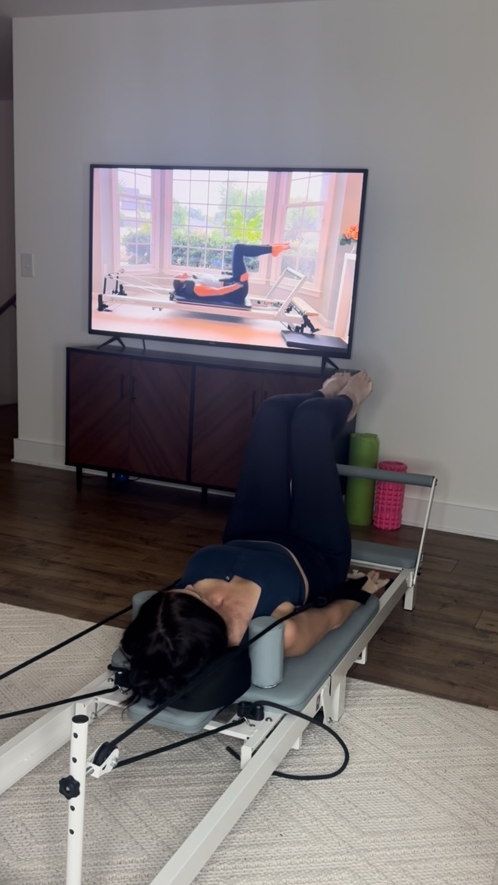 The BEST purchase of 2025! 
I 🫶 this Pilates Reformer.

Pilates, fitness, new year new me 

#LTKOver40 #LTKSaleAlert #LTKActive