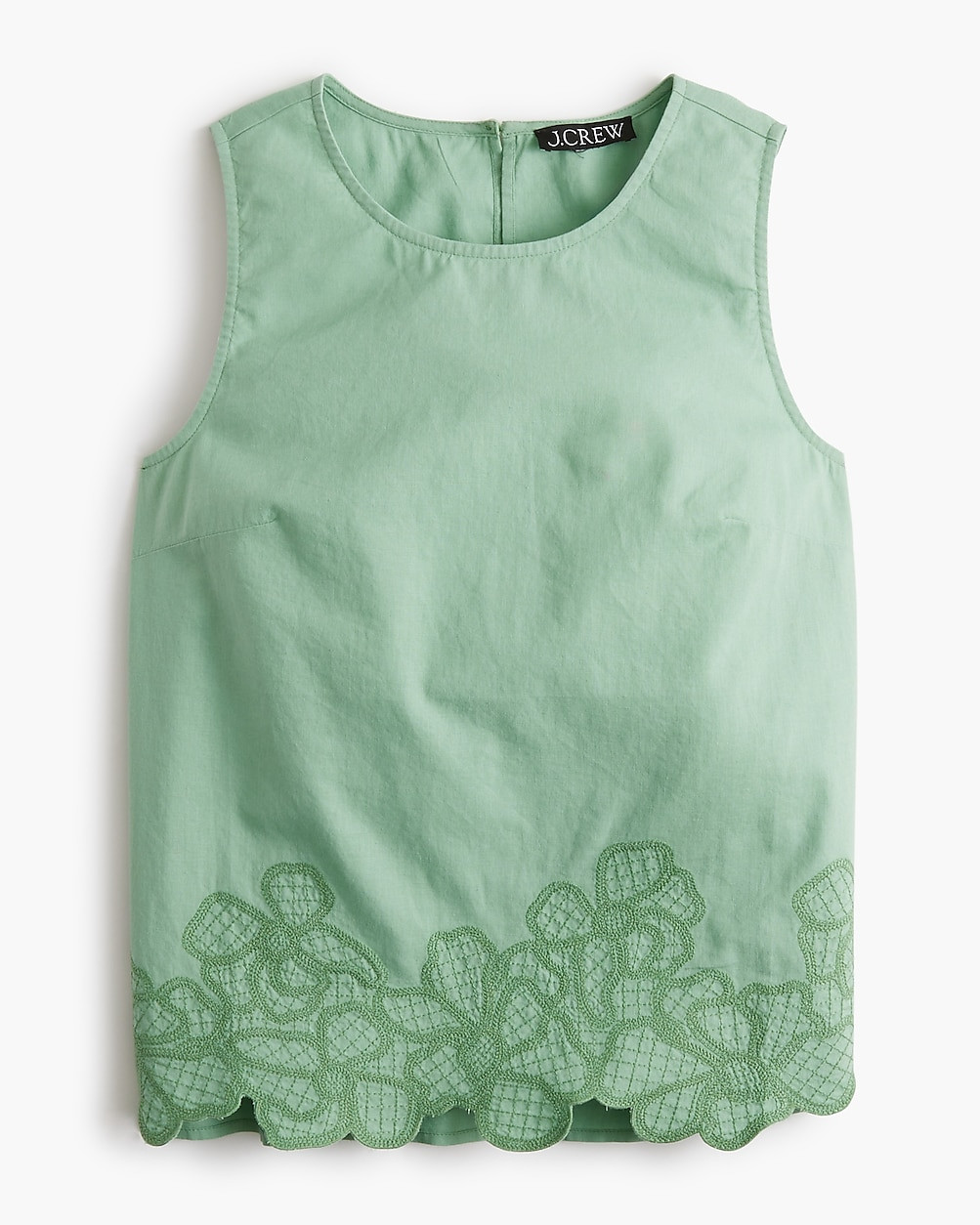 Embroidered-trim shell | J.Crew Factory