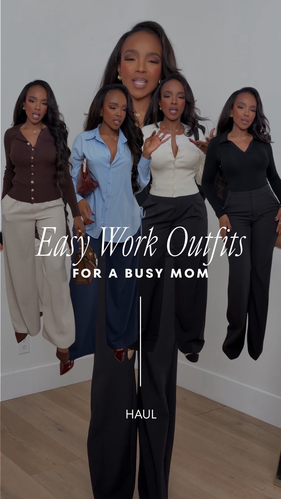 Easy work outfits that actually work for real life.

These are the kind of pieces busy mornings call for — polished enough for meetings, comfortable enough to move through a full day, and versatile enough to be styled multiple ways. Each top and pant combo can be mixed with blazers, flats, heels, or layers, so the cost per wear drops quickly. This is my long-term shopping strategy: fewer pieces, more outfits.

Perfect for workdays, meetings, school drop-offs, and after-hours plans.

📏 Sizing: Tops (Small) • Pants (27 Long / 4 Long depending on style)  
Measurements: 5’4” · 138 lbs · 34D · 27” waist · 40” hips

Tap to get details and save this post for weekday outfit inspiration.

Follow me on Instagram and YouTube @kirasfashionfinds