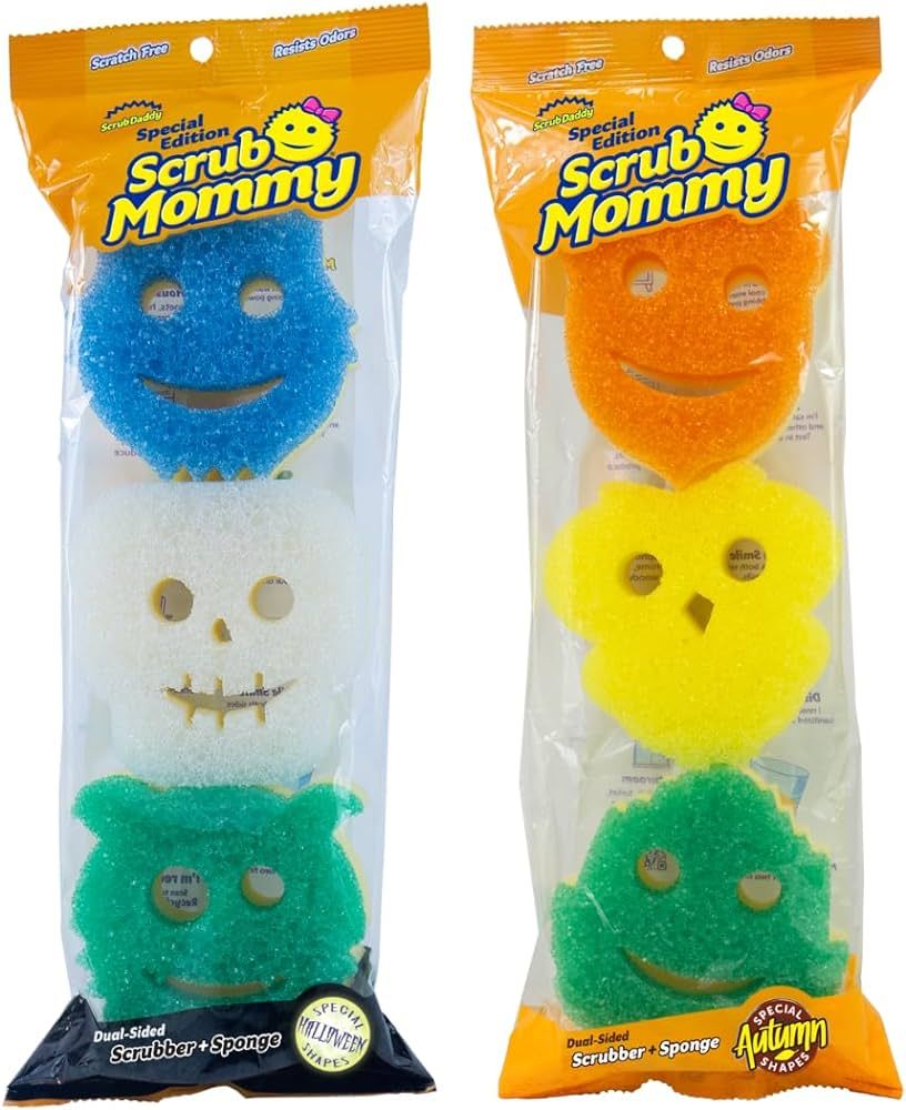 Scrub Daddy Scrub Mommy Special Edition Fall + Halloween - Scratch-Free Multipurpose Dish Sponge ... | Amazon (US)