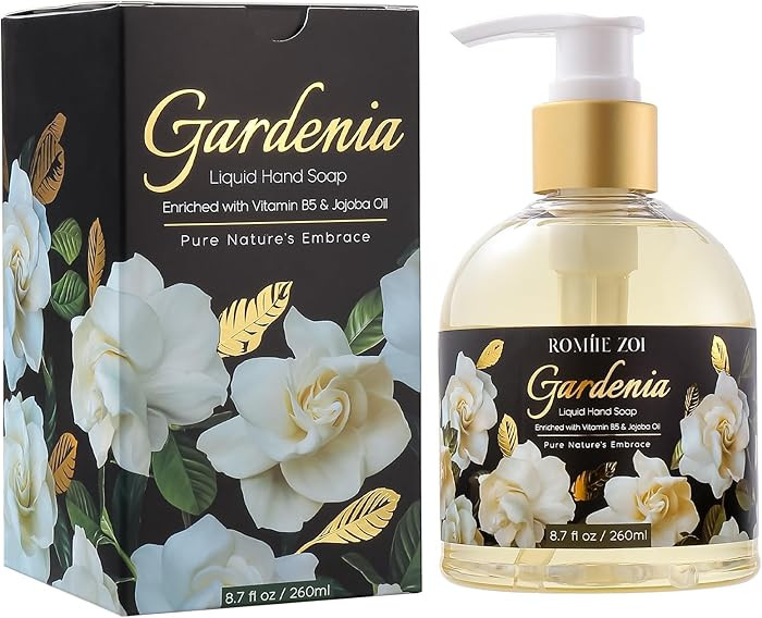 ROMIIE ZOI Liquid Hand Soap with Gift Box - Gardenia - 260ml/ 8.7 fl.oz | Amazon (US)