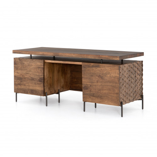 Four Hands Raffael Desk Antique Brown | Gracious Style