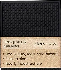 Premium A Bar Above Heavy Duty Bar Mat – Food-Safe Silicone Mat – Bar Mats for Countertop - C... | Amazon (US)