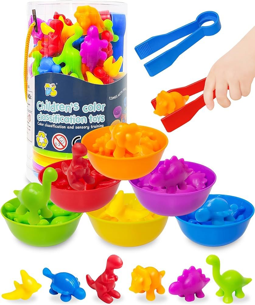 Yetonamr Counting Dinosaurs Montessori Toys for 3 4 5 Years Old Boys Girls, Toddler Stocking Stuf... | Amazon (US)