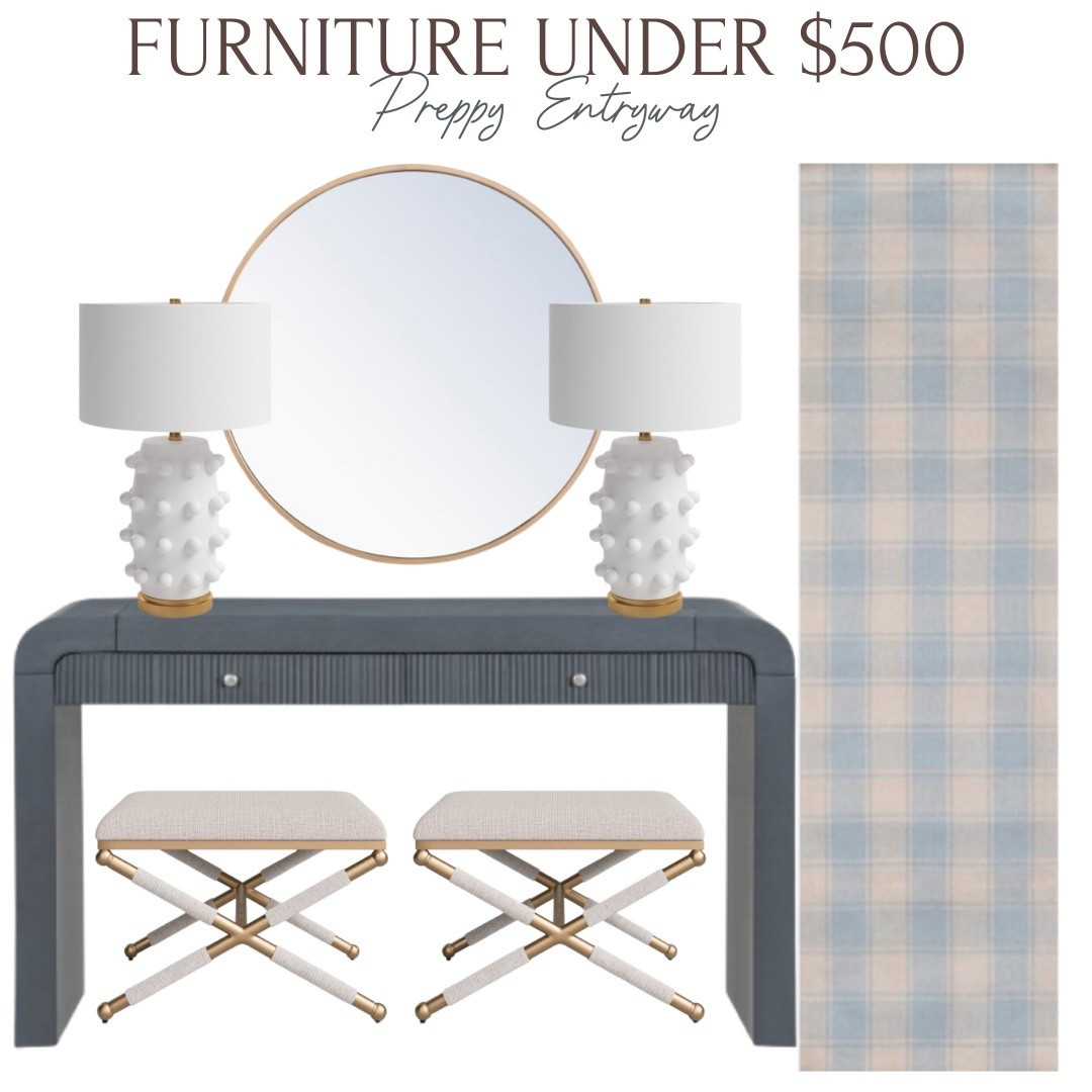 A perfectly preppy entryway design using all furniture finds under $500 🤍

#LTKFindsUnder100 #LTKHome #LTKStyleTip