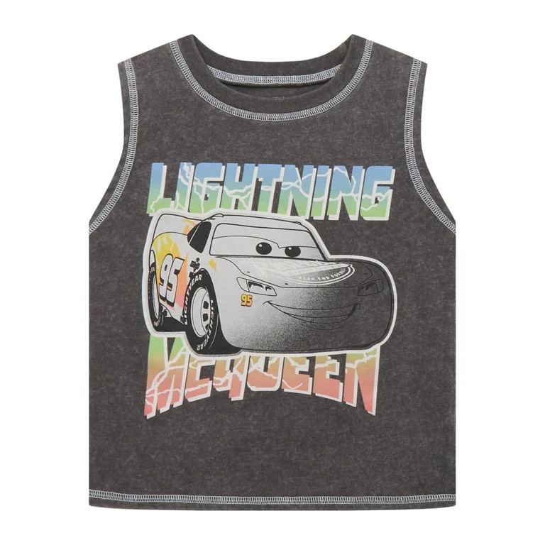 Pixar Cars Toddler Boy Tank Top with Front and Back Graphics, Sizes 12M-5T | Walmart (US)
