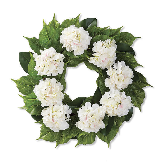 Outdoor Lafayette Hydrangea Wreath | Frontgate | Frontgate