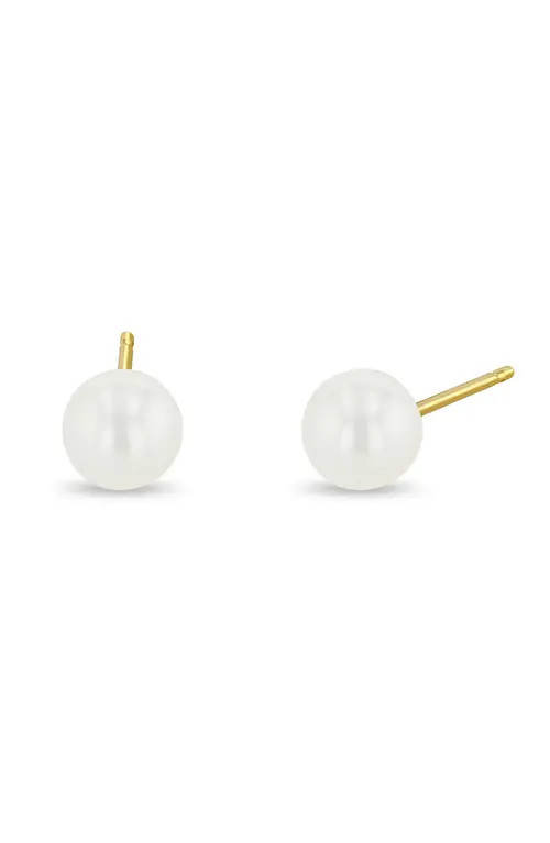 Zoë Chicco Baroque Freshwater Pearl Stud Earrings in 14K Yellow Gold at Nordstrom | Nordstrom