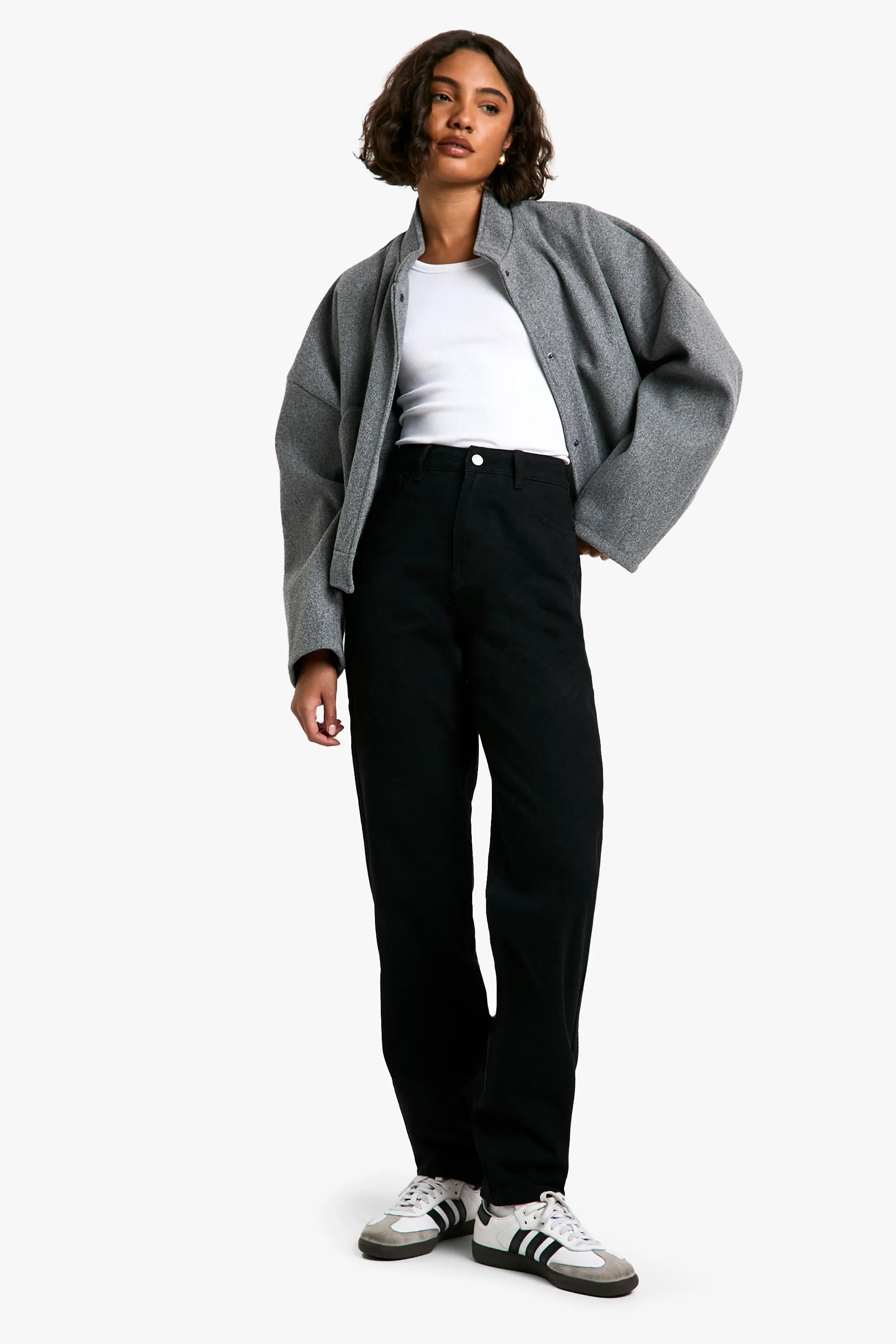 Jeans | Tall Basic Black Straight Leg Jeans | boohoo | boohoo (US & Canada)