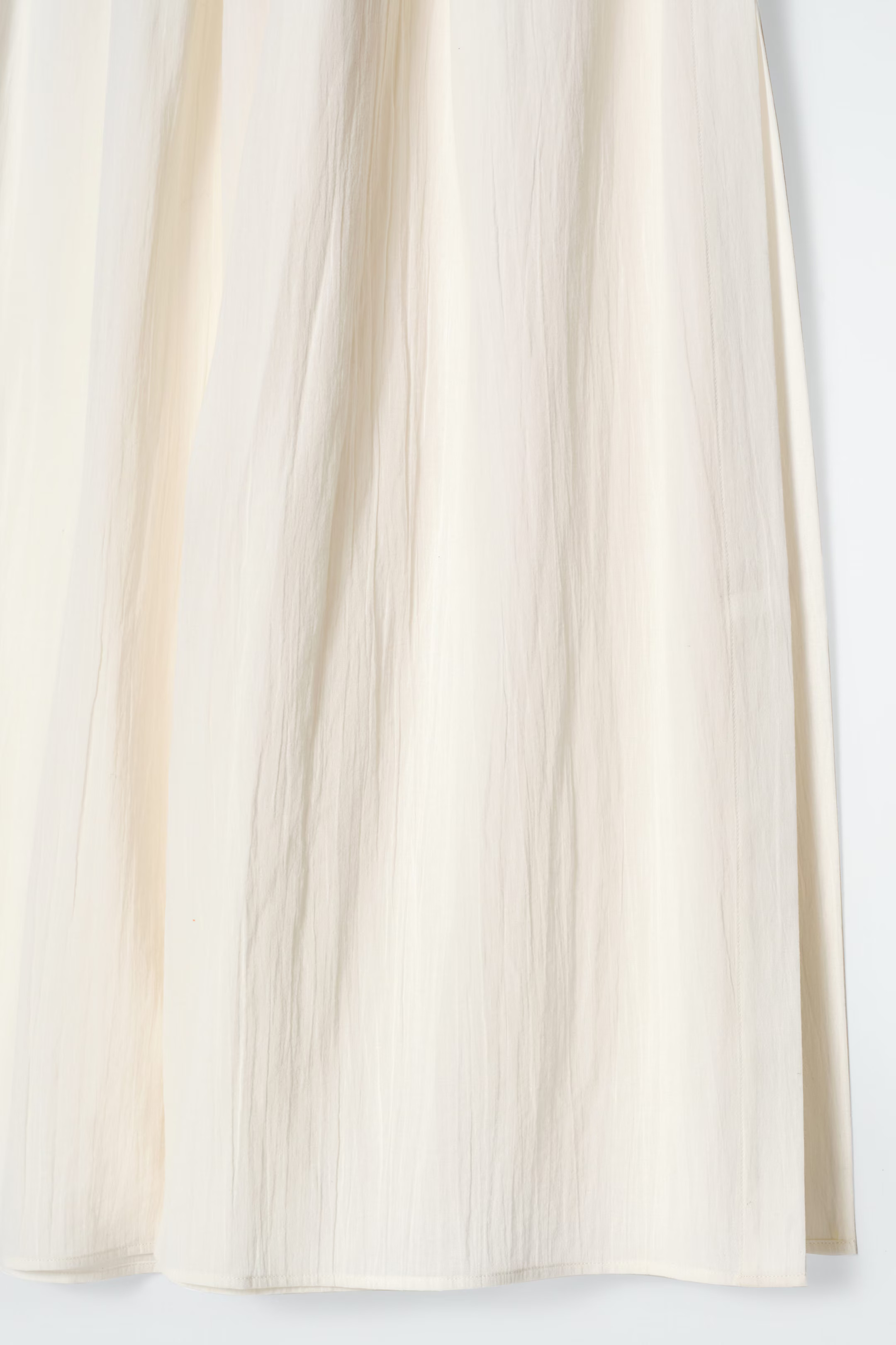 CRINKLED COTTON BEACH TROUSERS - WHITE | COS UK