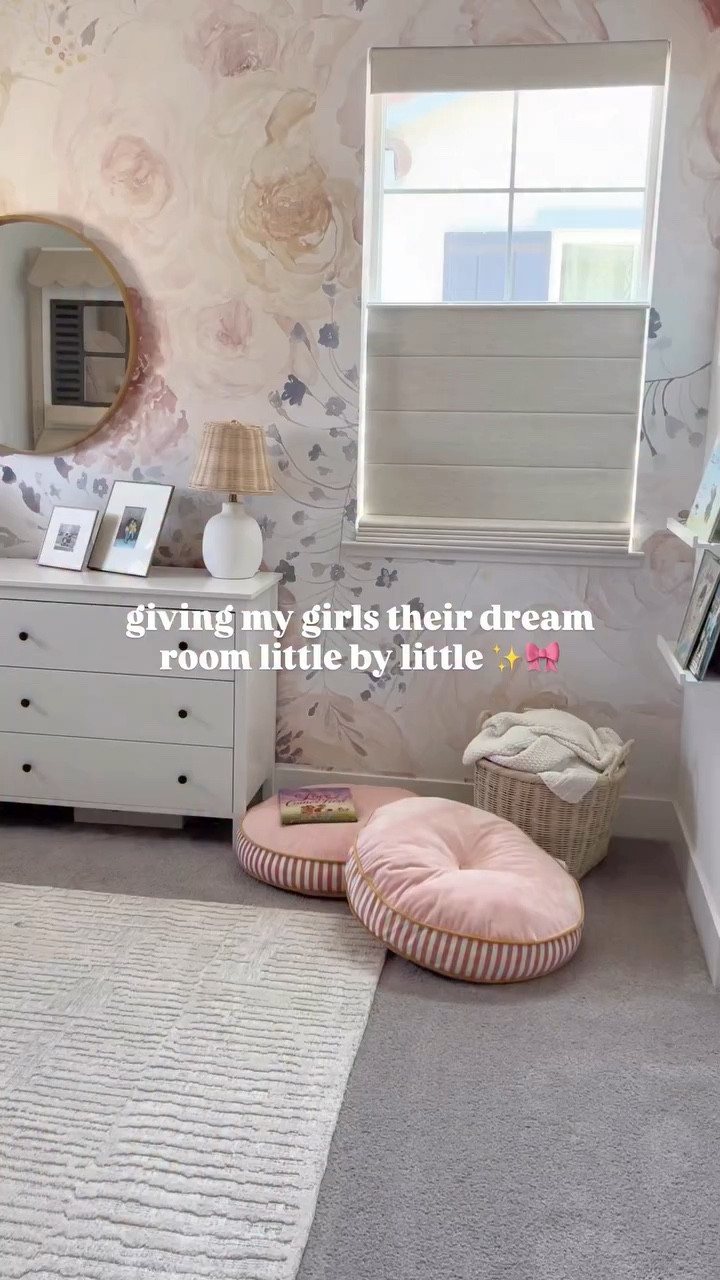 girl room inspo 🎀 🎀🎀  bedroom decor. Girly decor. Kids room 

Wall paper @wall.blush 
Bunk bed @childcraftbaby 

#roomdecor #momof3 #homedecor

#LTKmomlife #LTKHome #LTKKids