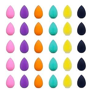 GFOUNS small mini beauty blender makeup sponge: 30 pcs mulit-colored foundation beauty sponge mak... | Amazon (US)