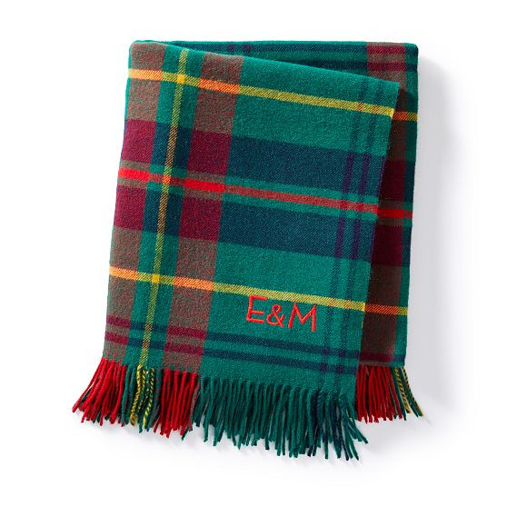 Italian Plaid Throw Blanket | Mark and Graham