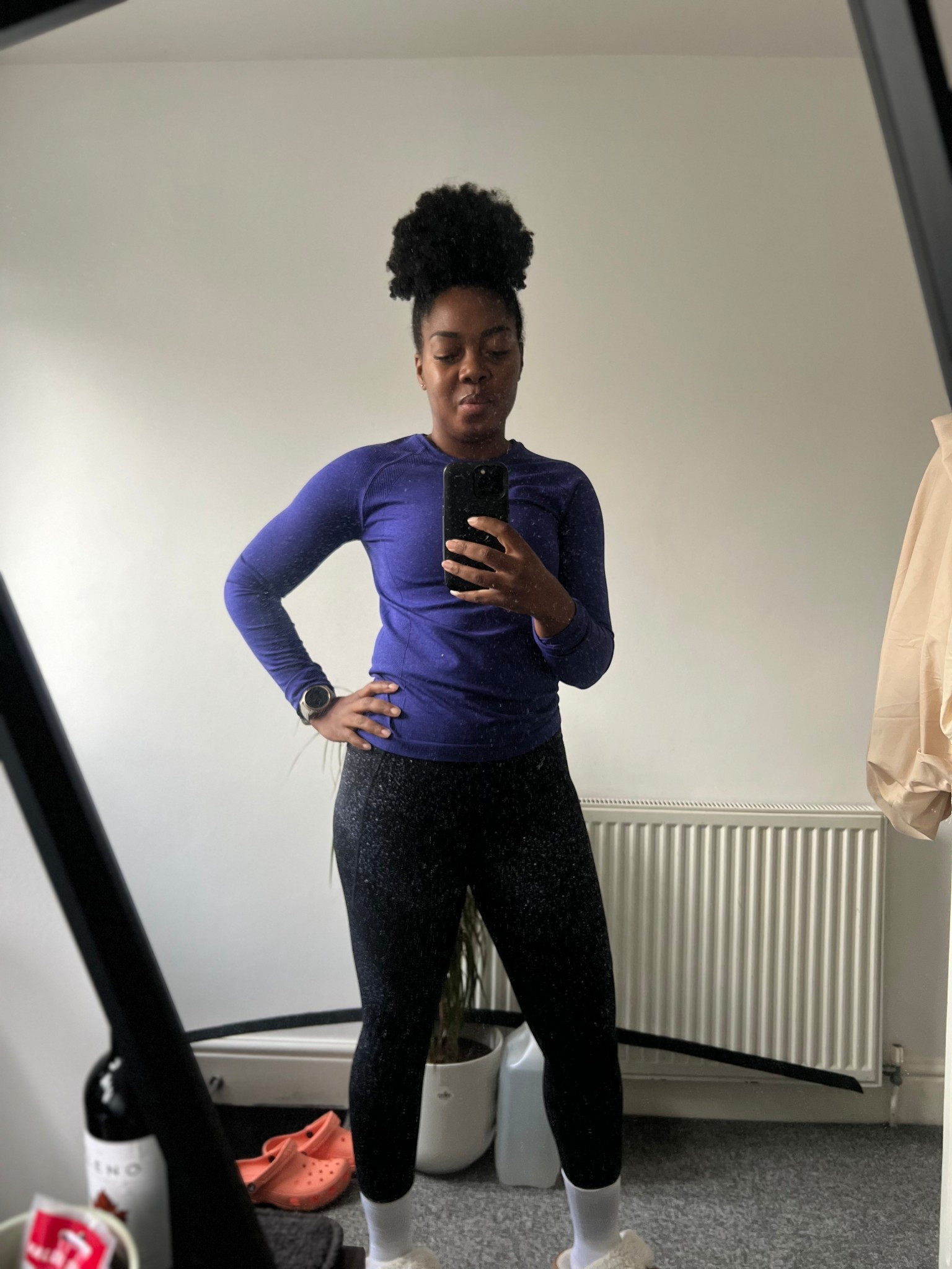 Autumn running outfit, sweaty Betty , hoka, running tights, leggings, print leggings, long sleeve tshirt, seamless tshirt

#LTKfitness #LTKuk #LTKautumn