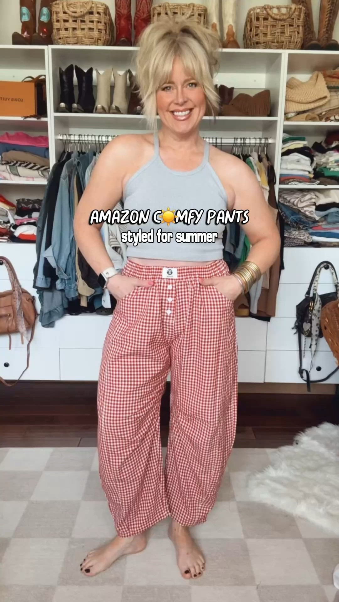 These pants from Amazon are so good and if your not a shorts kind of girl these are perfect! I’m wearing my true size in all of them.

#LTKOver40