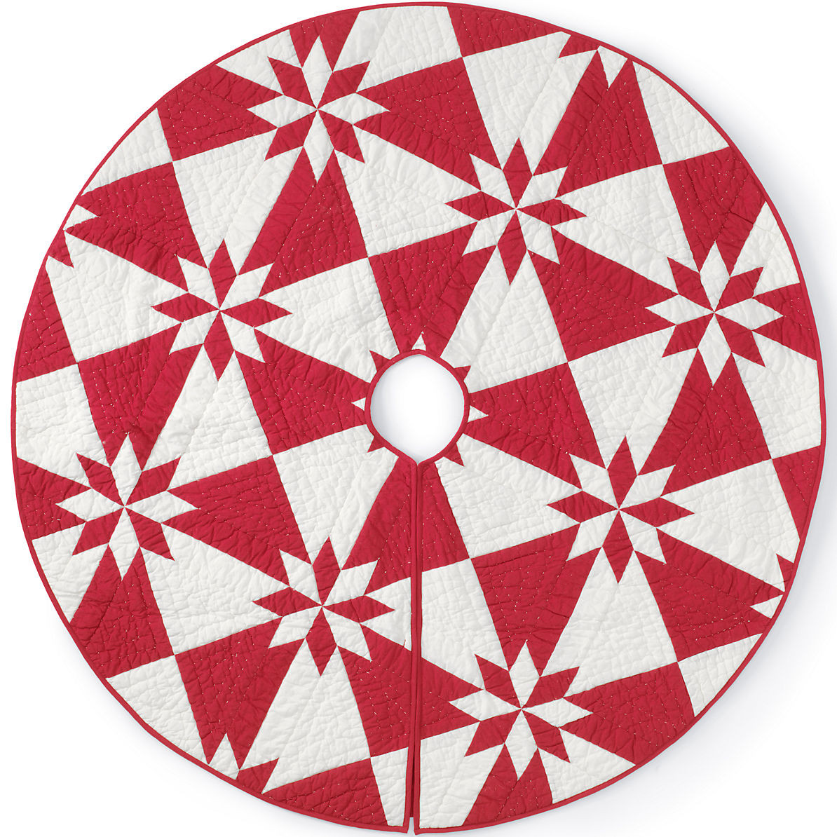 Patchwork Christmas Tree Skirt | Lands' End (US)