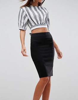 Click for more info about ASOS DESIGN high waisted pencil skirt