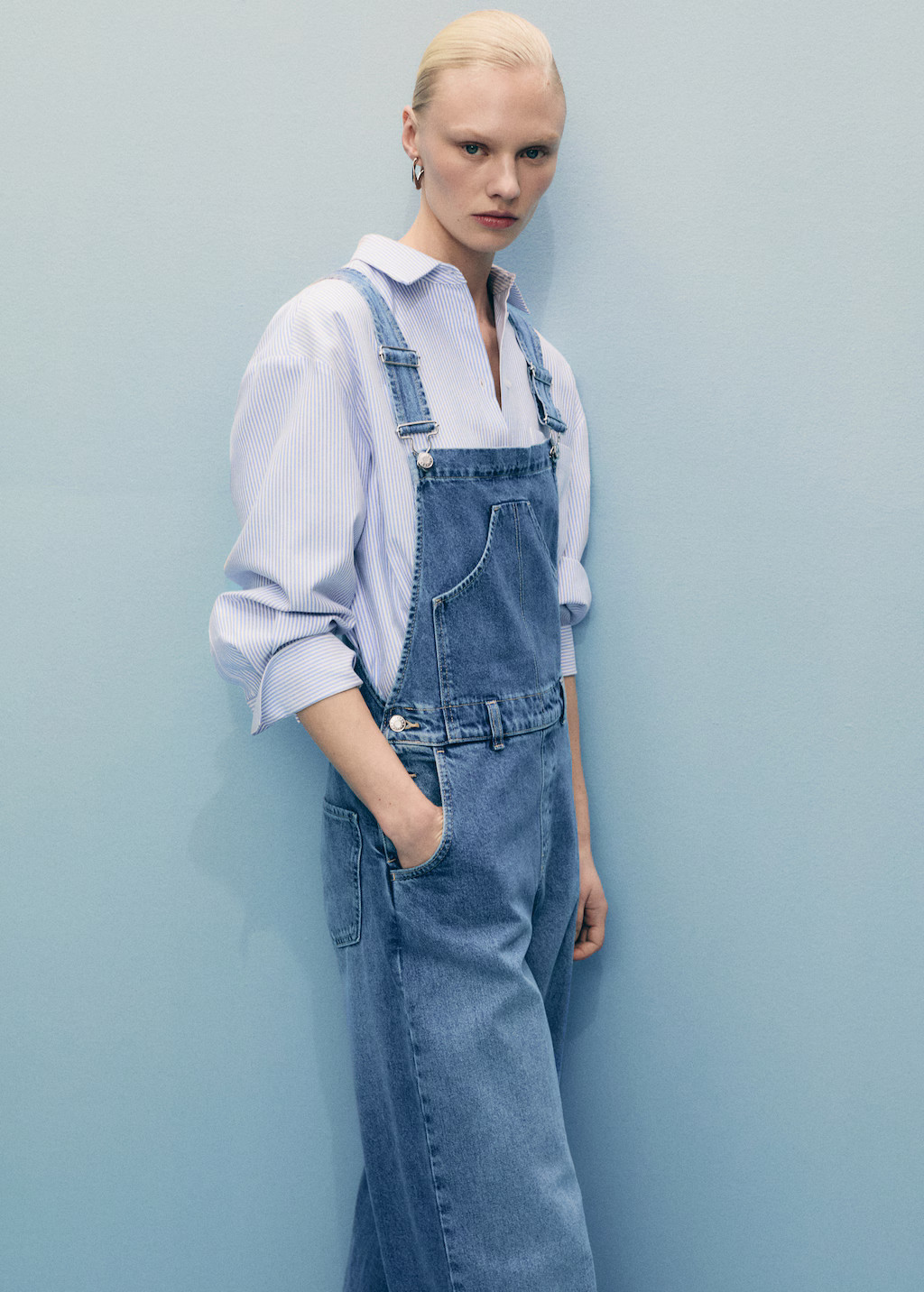 Straight denim dungarees - Women | MNG Australia | Mango (US/MX/AU)