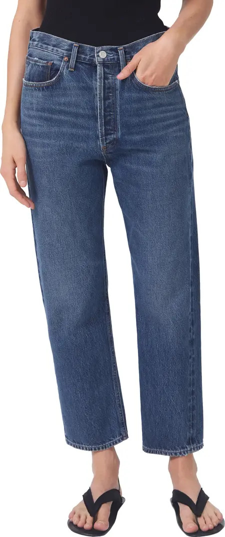 '90s Crop Relaxed Organic Cotton Jeans | Nordstrom