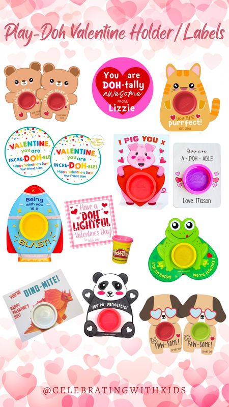 Valentine's creativity made easy! Loving these downloadable Play-Doh Valentine holder/labels from Etsy. Perfect for a crafty and charming celebration. 🎨❤️ #ValentineCrafts #EtsyFinds #DIYValentines #CreativeIdeas #SpreadLove

#LTKkids #LTKSeasonal