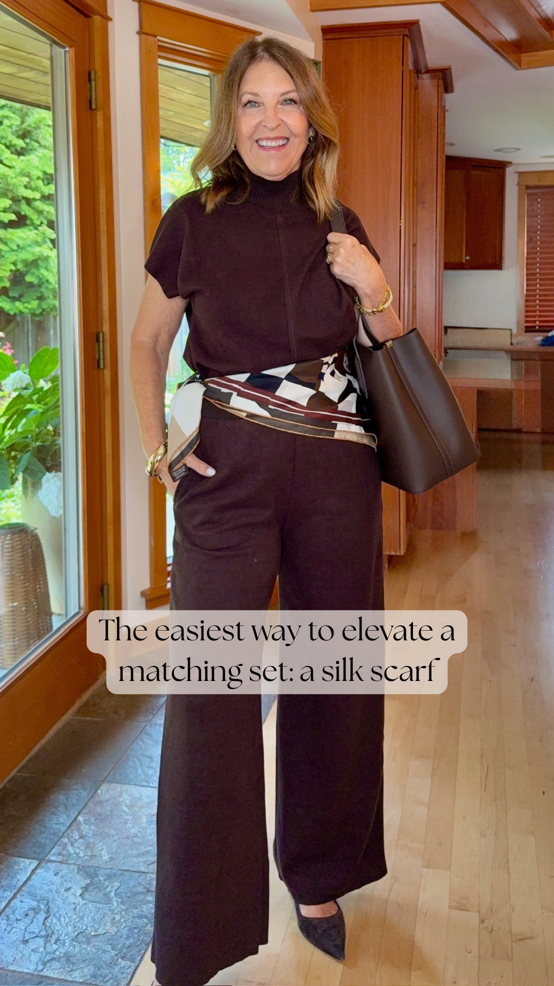 A little outfit inspiration 🤎 Everything I’m wearing (or similar!) is linked here on LTK.

Hi, I’m Sandy! I’m 5'2" and typically wear a size 25/26, 0/2, XS/S. 

 #LTKootd #LTKSeasonal #LTKOver40