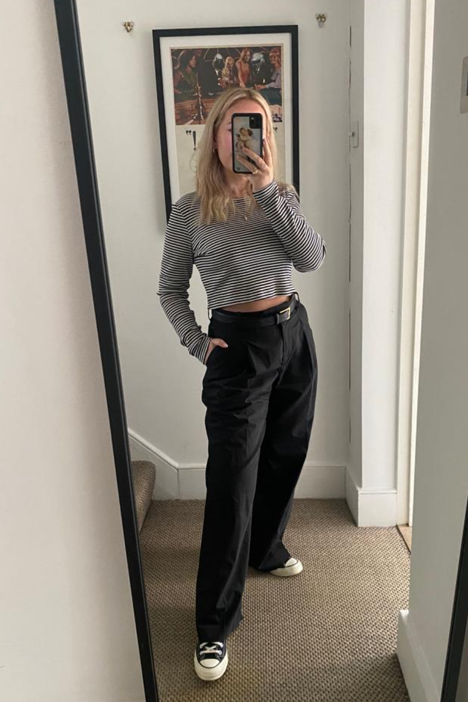 【IONSEOUL】Bound pin tuck wool slacks 5FM0157 Mother Women's The Drawn Half-Pipe Ankle Pant | A.K. Rikk's