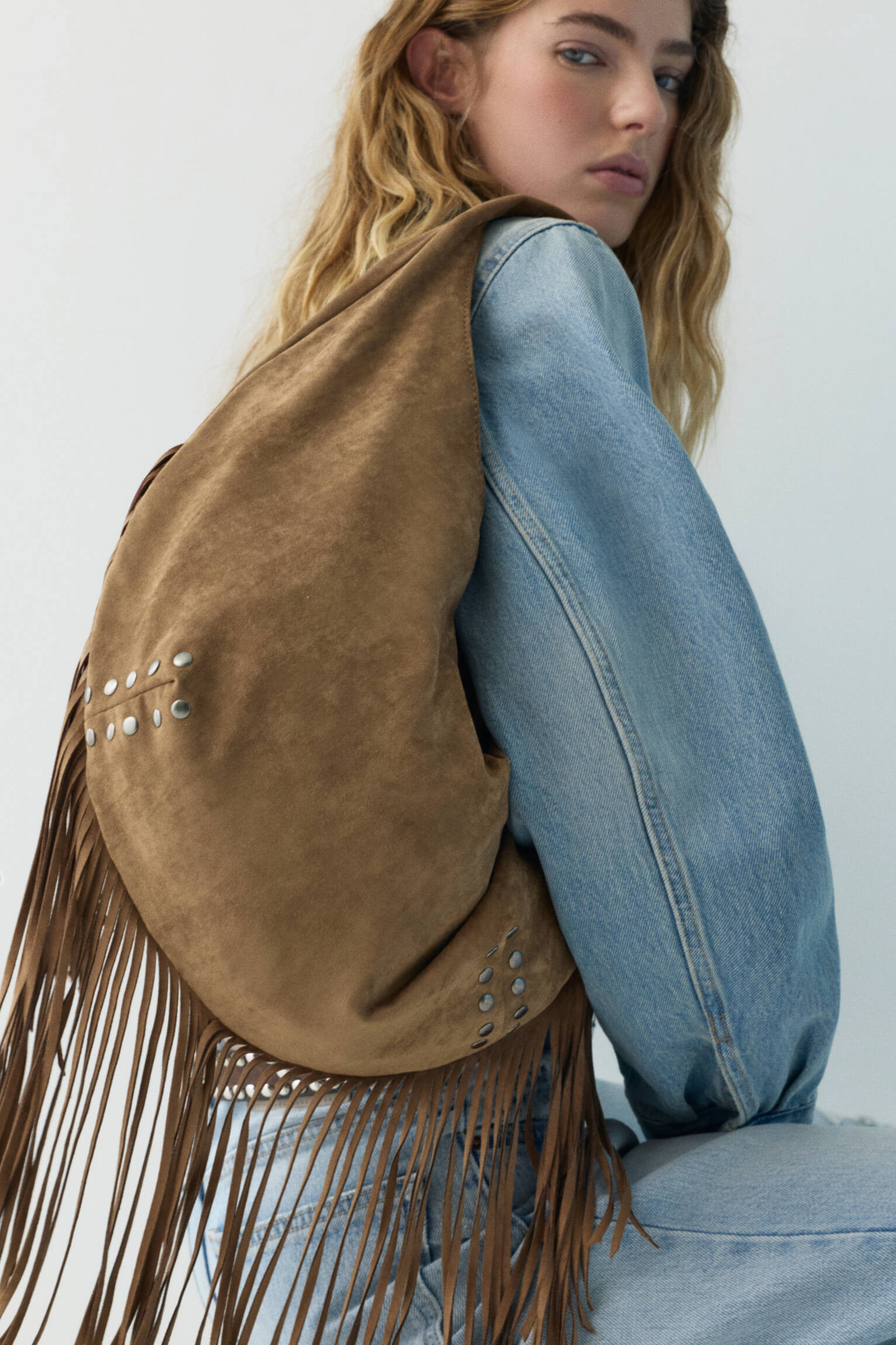 Fringed shopper bag - Pull&Bear United Kingdom | PULL and BEAR UK