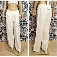 White Pants Xl Linen Clothing Womens Trousers Pants | Etsy (US)