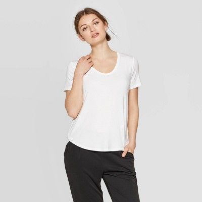 Women's Short Sleeve U-Neck T-Shirt - A New Day™ | Target