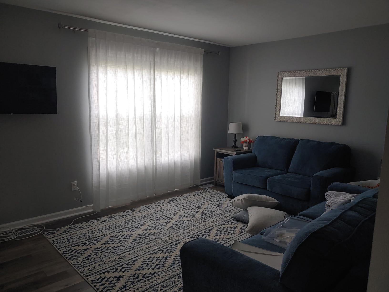 Vision Home Natural Pinch Pleated Semi Sheer Curtains Textured Linen Blended Light Filtering Wind... | Amazon (US)