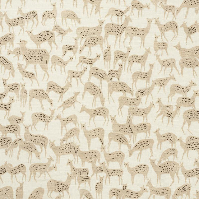 Schumacher Fauna Natural Fabric | DecoratorsBest